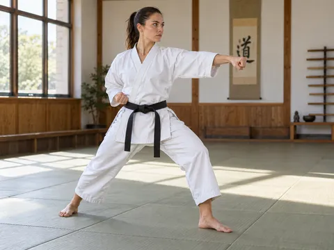 Ilustración generada por IA: Karate