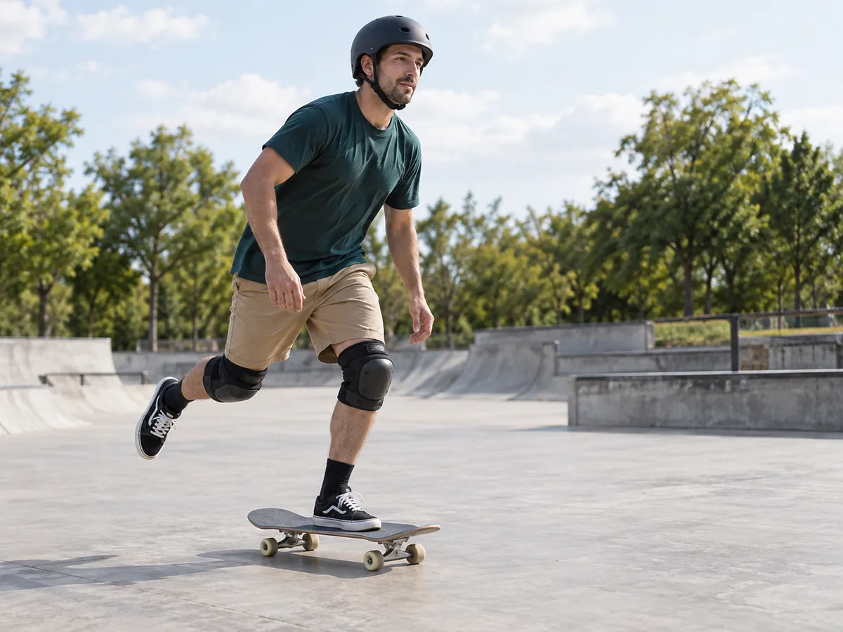 Ilustração gerada por IA: Skateboarding