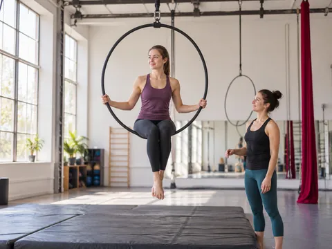 KI-generierte Illustration: Aerial Hoop