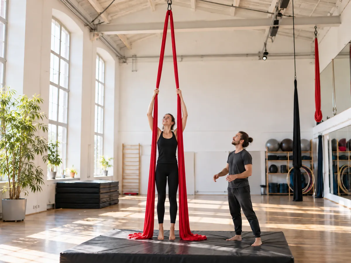 KI-generierte Illustration: Aerial Silks