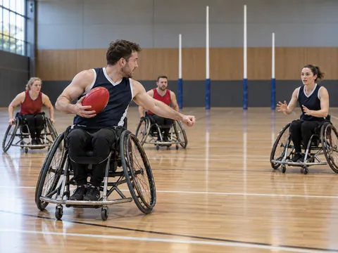 KI-generierte Illustration: AFL Wheelchair