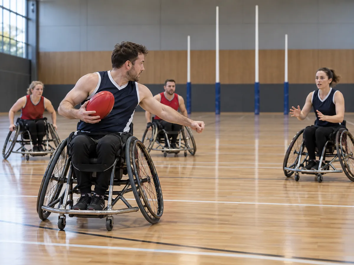 KI-generierte Illustration: AFL Wheelchair
