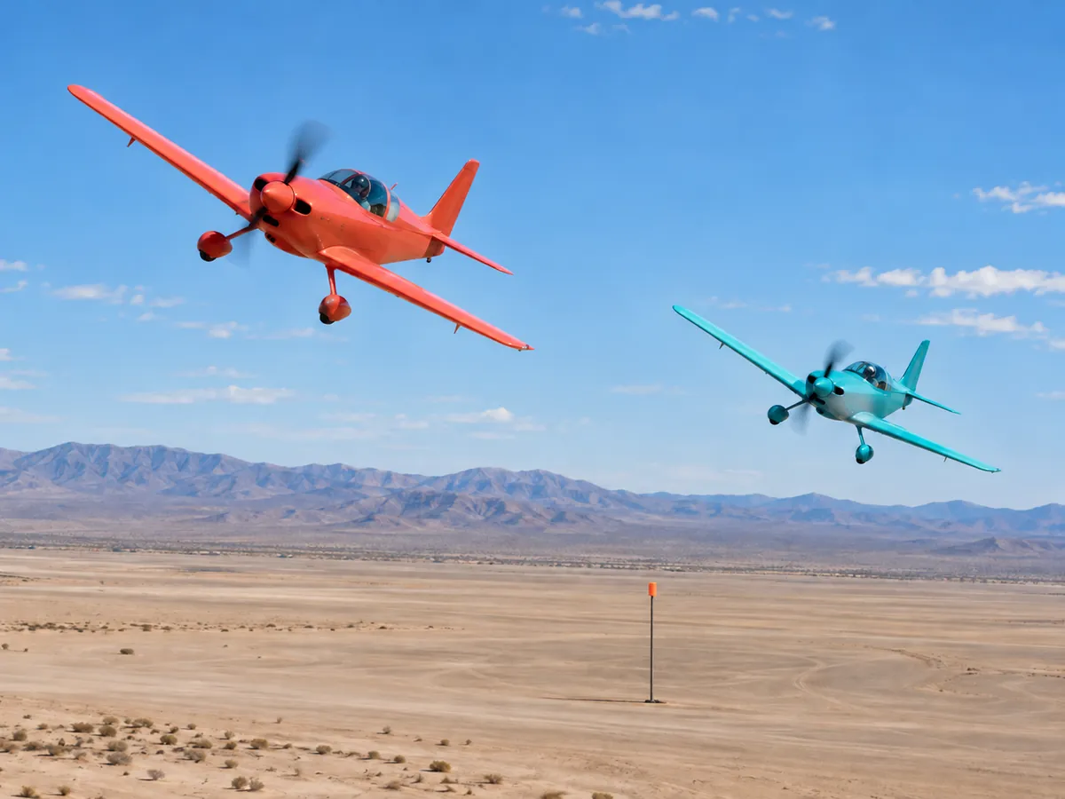 AI-generated illustration: Air Racing