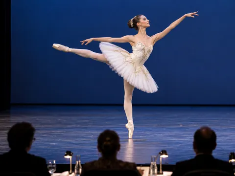 KI-generierte Illustration: Ballett-Wettbewerb