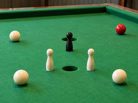 KI-generierte Illustration: Bar Billiards