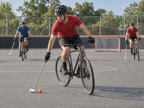 Illustration générée par IA: Bike polo