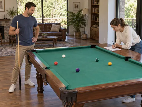 KI-generierte Illustration: Billiard Golf