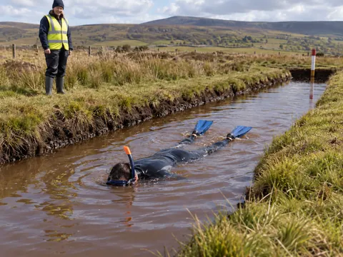 KI-generierte Illustration: Bog Snorkelling