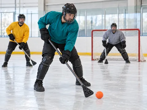 Ilustración generada por IA: Broomball