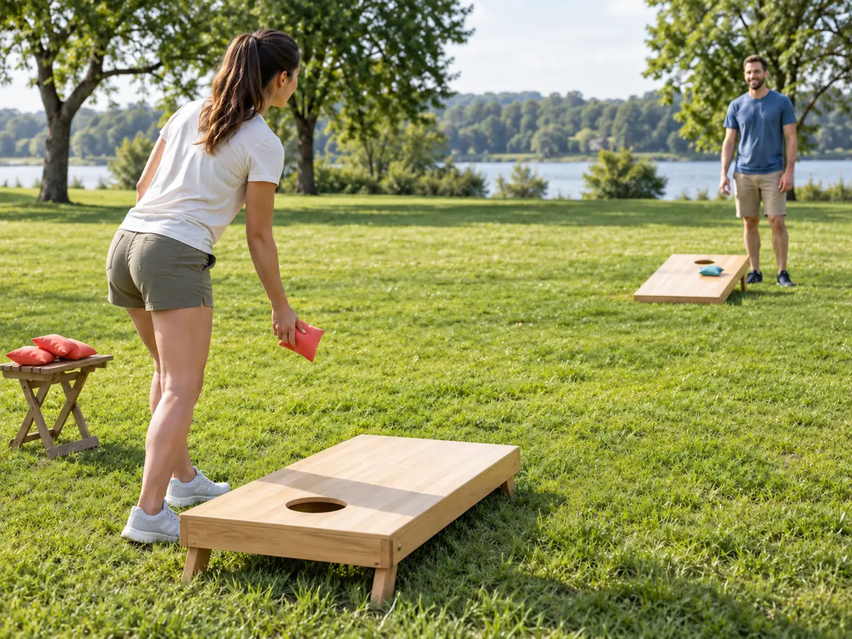 Ilustración generada por IA: Cornhole