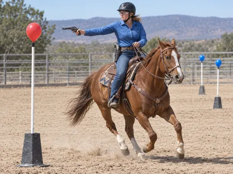 Yapay zekâ ile oluşturulan görsel: Atlı cowboy atıcılığı
