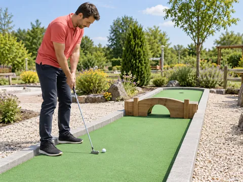 Ilustración generada por IA: Crazy golf