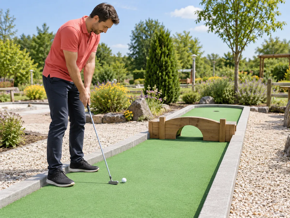 KI-generierte Illustration: Crazy Golf