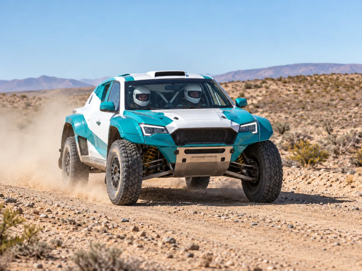 Ilustración generada por IA: Rally raid