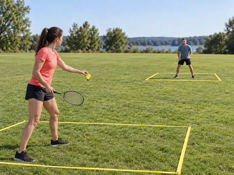Ilustración generada por IA: Crossminton