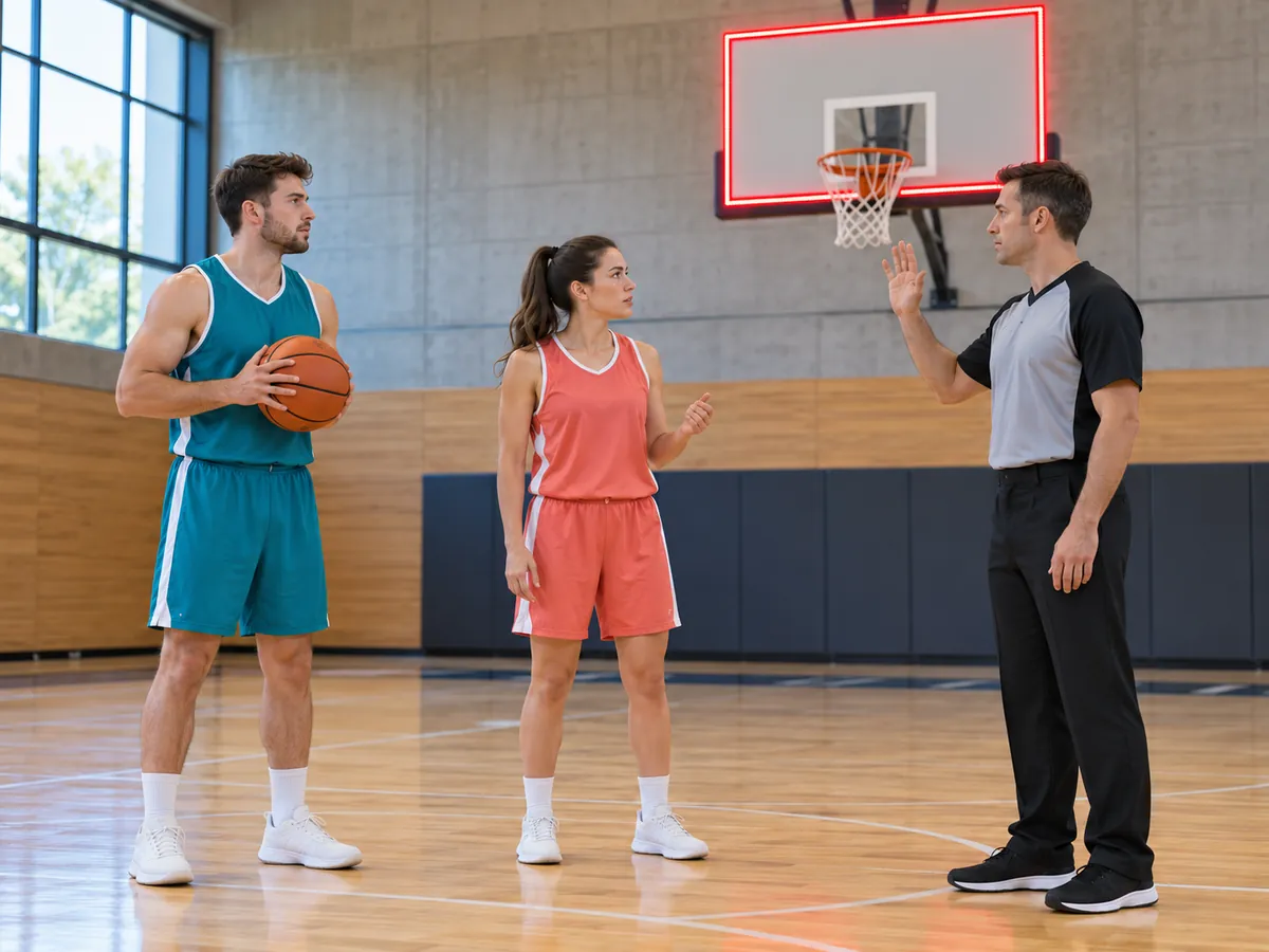 KI-generierte Illustration: Deaf Basketball