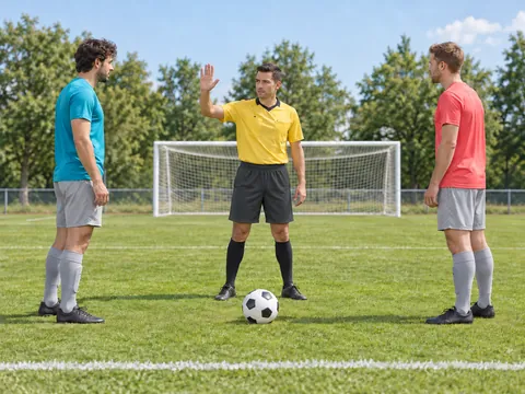 Ilustración generada por IA: Fútbol para sordos
