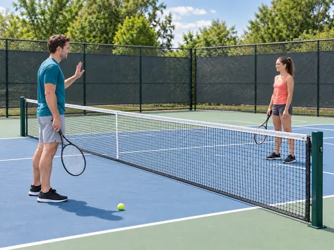 Ilustración generada por IA: Tenis para sordos