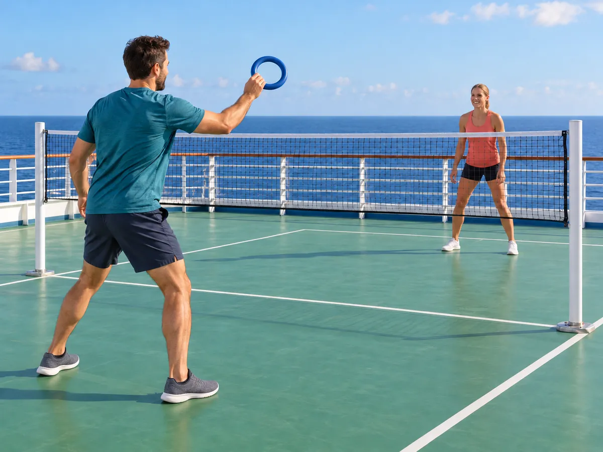 Ilustração gerada por IA: Deck tennis