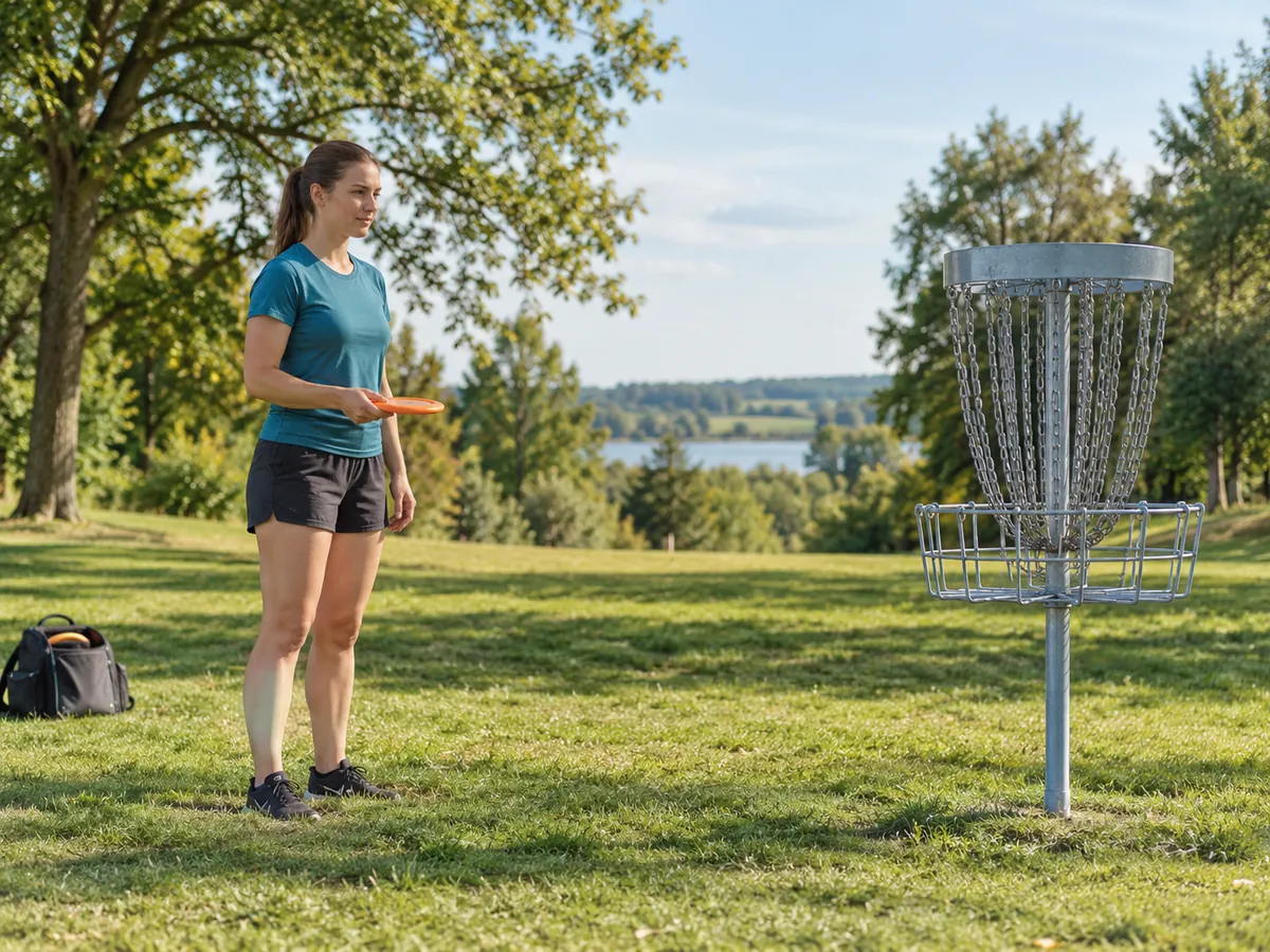 KI-generierte Illustration: Disc Golf