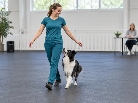 Ilustración generada por IA: Dog dancing