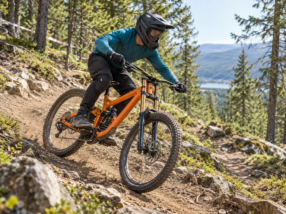 Yapay zekâ ile oluşturulan görsel: Downhill mountain biking