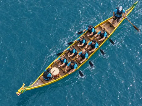 Ilustración generada por IA: Dragon boat