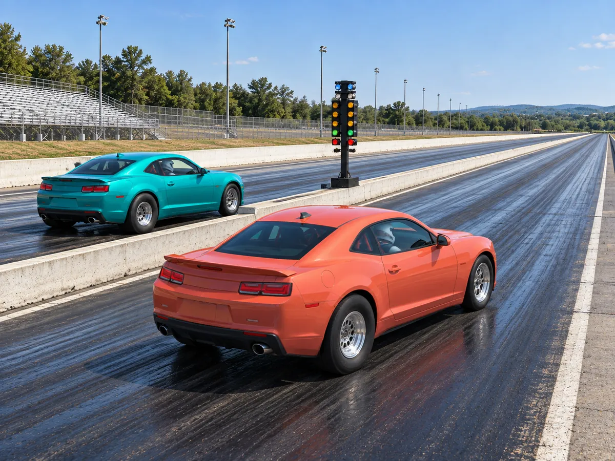 KI-generierte Illustration: Drag Racing