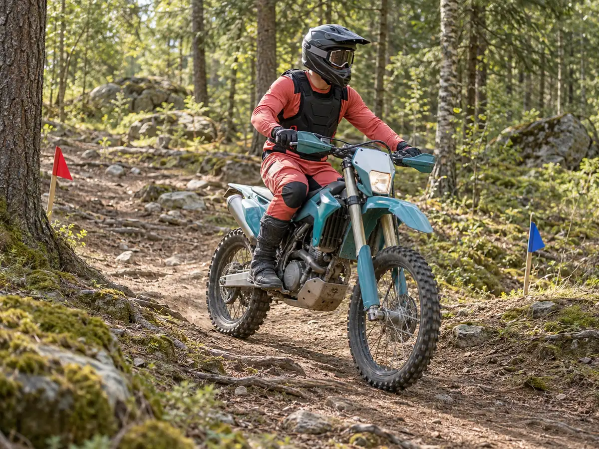 Ilustração gerada por IA: Enduro