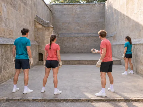 Ilustración generada por IA: Eton Fives