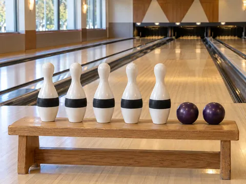 Ilustración generada por IA: Bowling de cinco pines