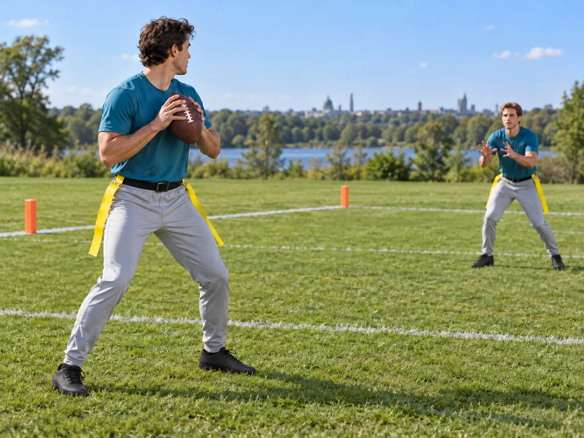 KI-generierte Illustration: Flag Football