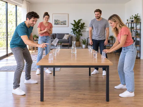 Ilustración generada por IA: Flip cup
