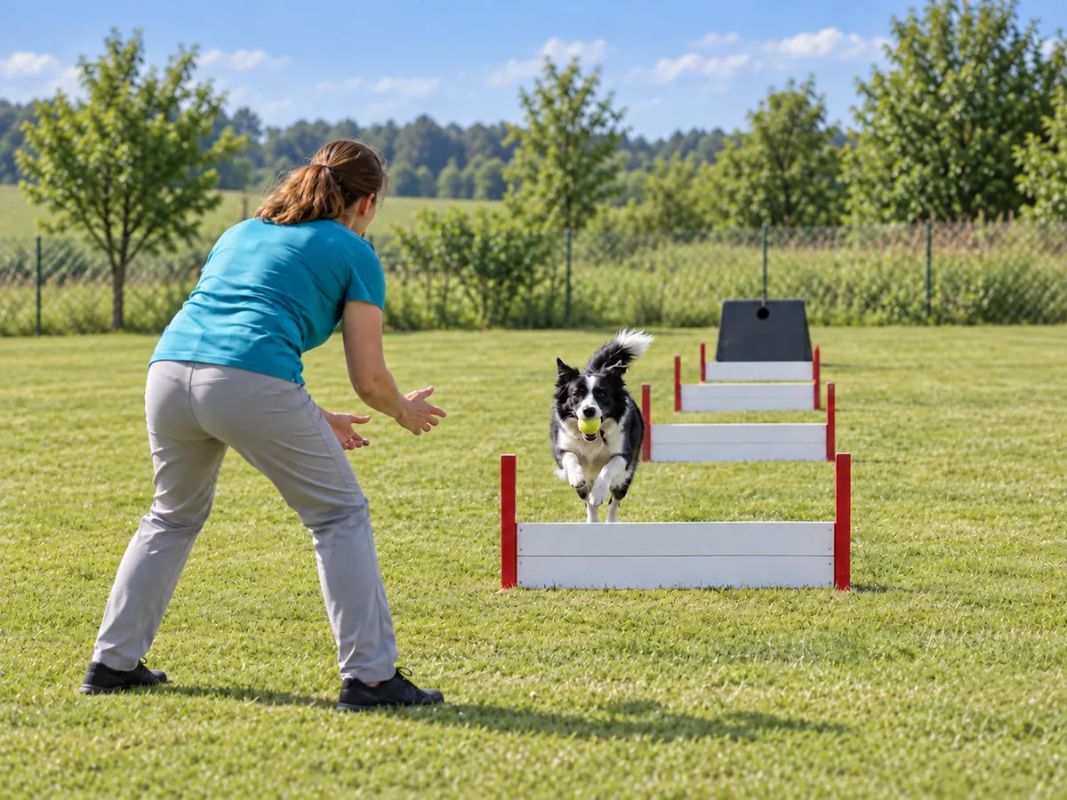 KI-generierte Illustration: Flyball