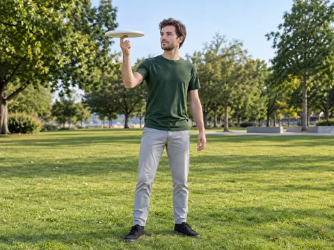 Ilustración generada por IA: Freestyle flying disc