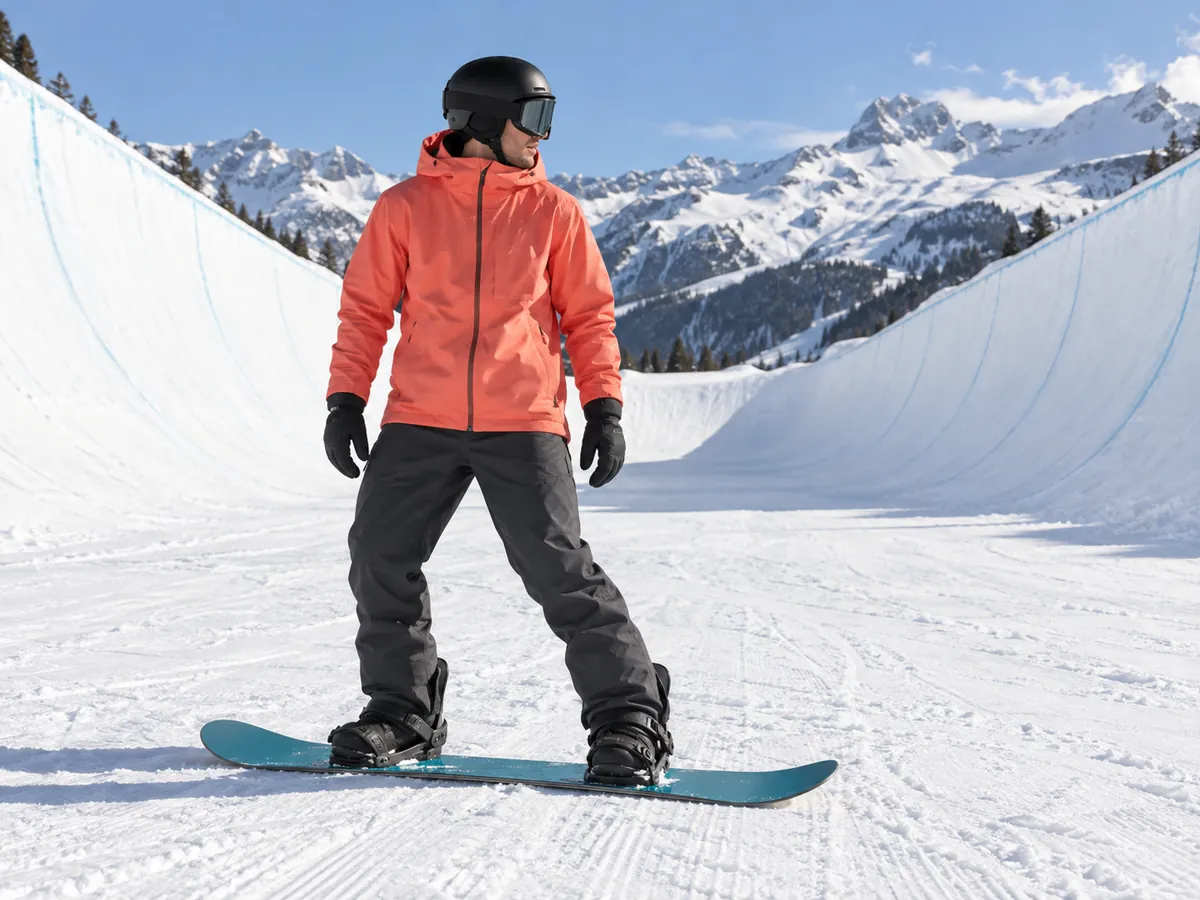 Ilustração gerada por IA: Snowboard freestyle