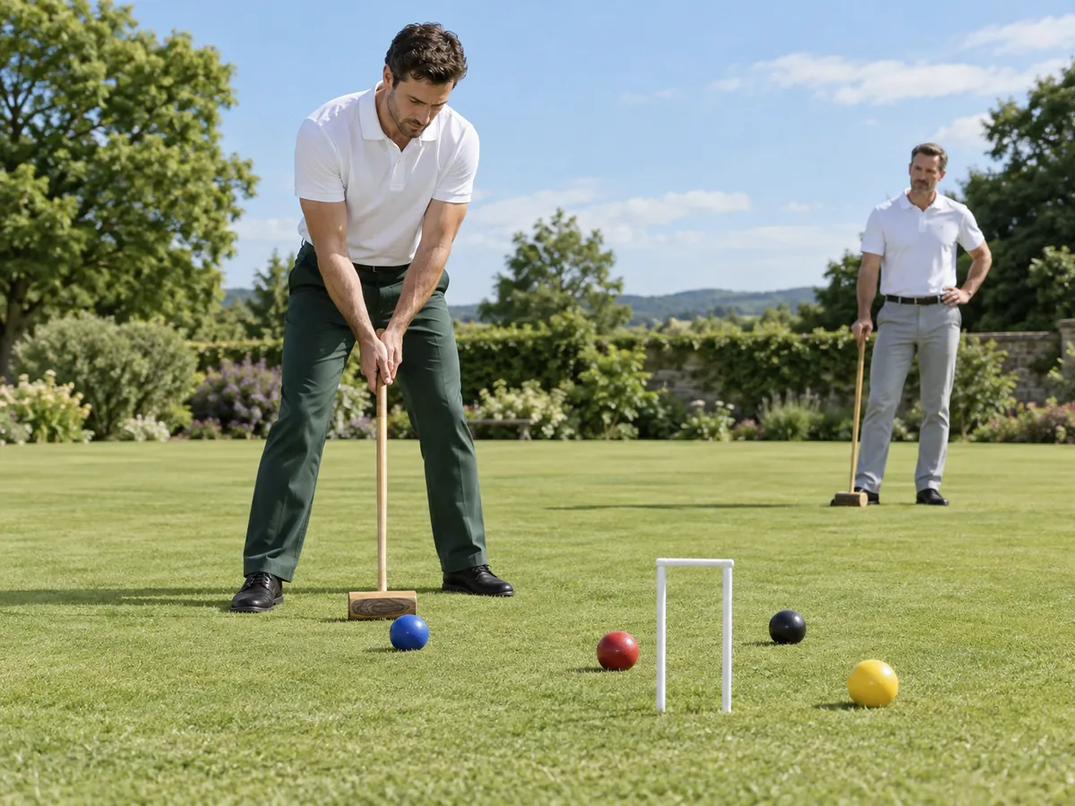 KI-generierte Illustration: Golf Croquet