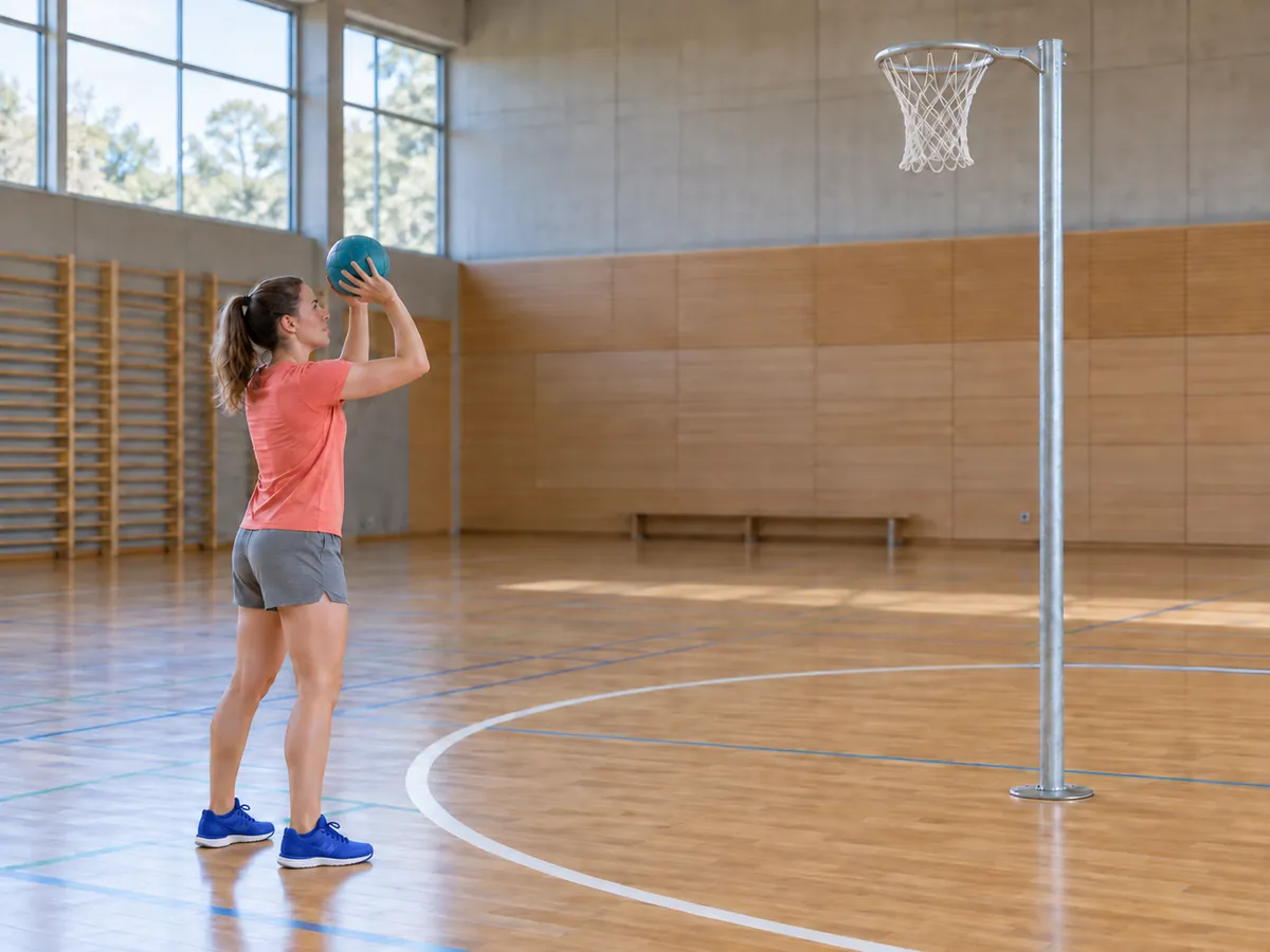 Illustration générée par IA: Korbball en salle