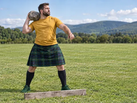 Ilustración generada por IA: Highland Games