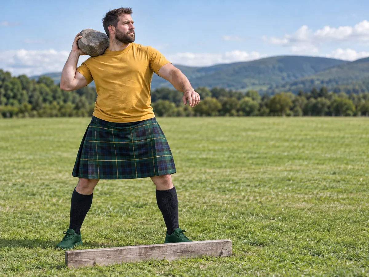 Illustration générée par IA: Highland Games