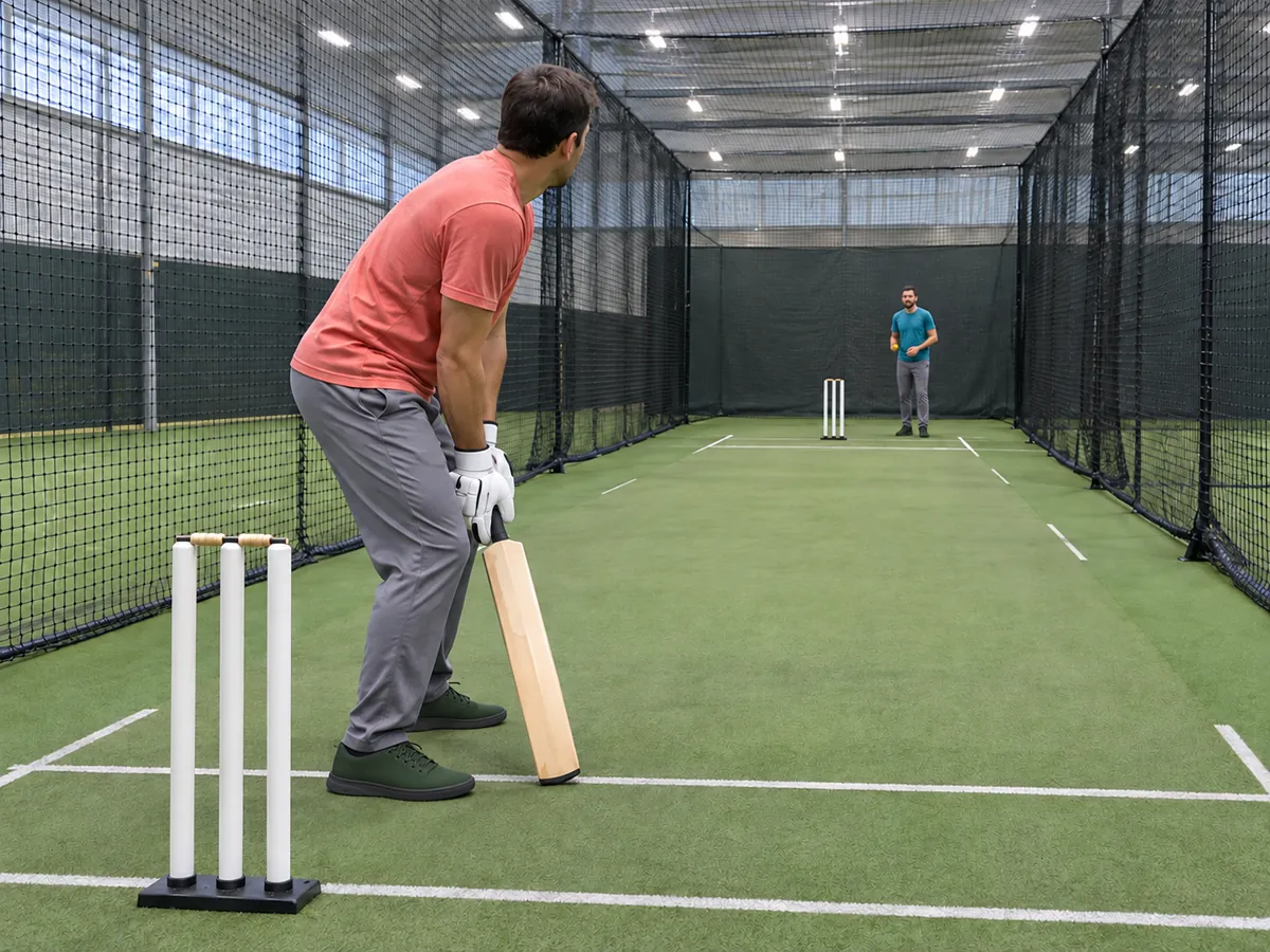 Ilustración generada por IA: Cricket indoor