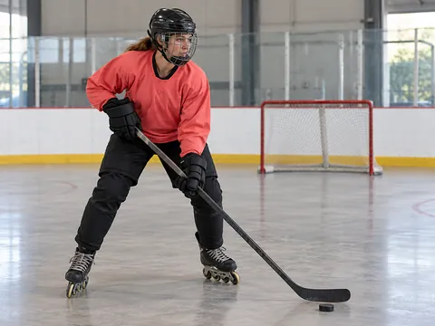 Ilustración generada por IA: Hockey en línea