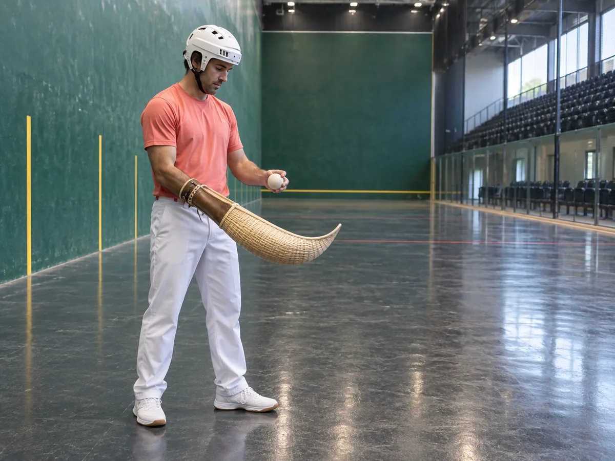 Ilustração gerada por IA: Jai alai