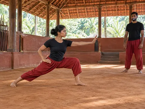 AI生成イラスト: Kalaripayattu
