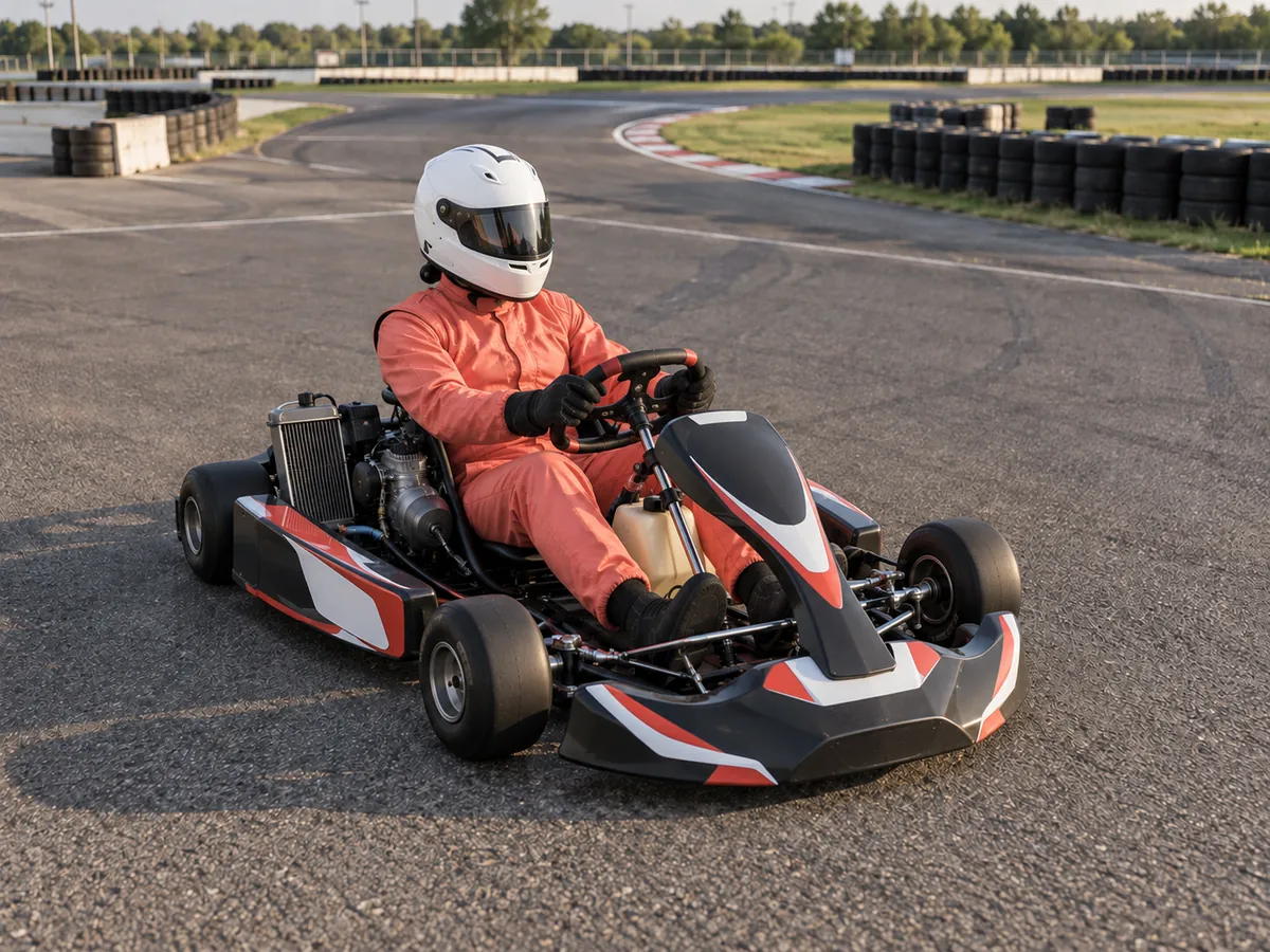 KI-generierte Illustration: Kartsport