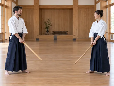 Ilustración generada por IA: Kenjutsu