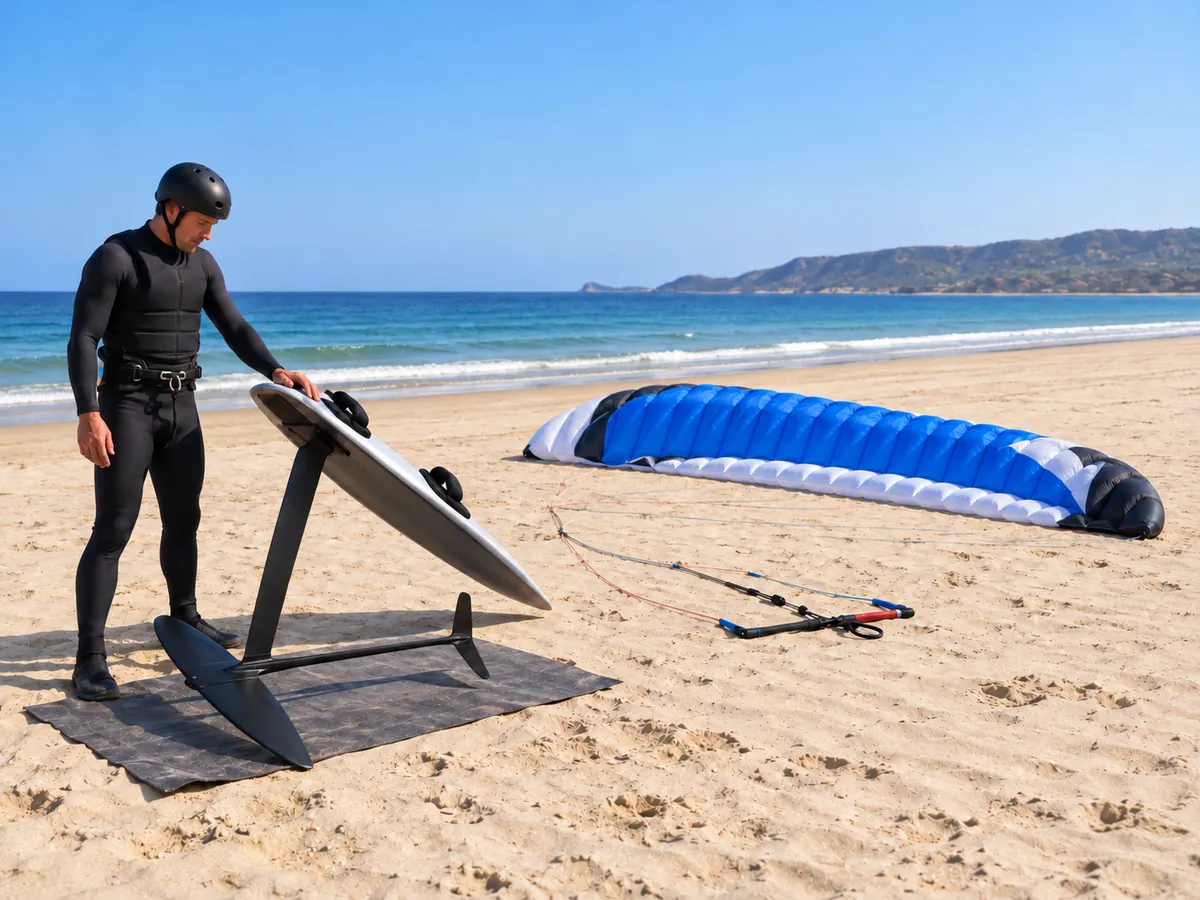 Yapay zekâ ile oluşturulan görsel: Kite foil yarışı