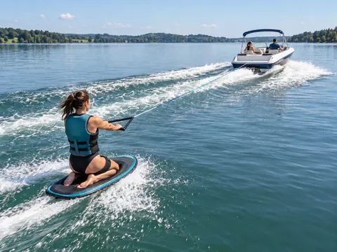 Ilustración generada por IA: Kneeboarding