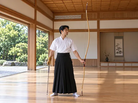 Ilustración generada por IA: Kyudo