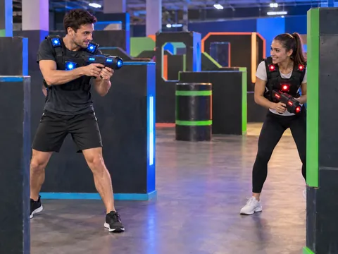 Ilustración generada por IA: Laser tag